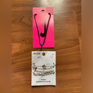 J necklace & anklet set